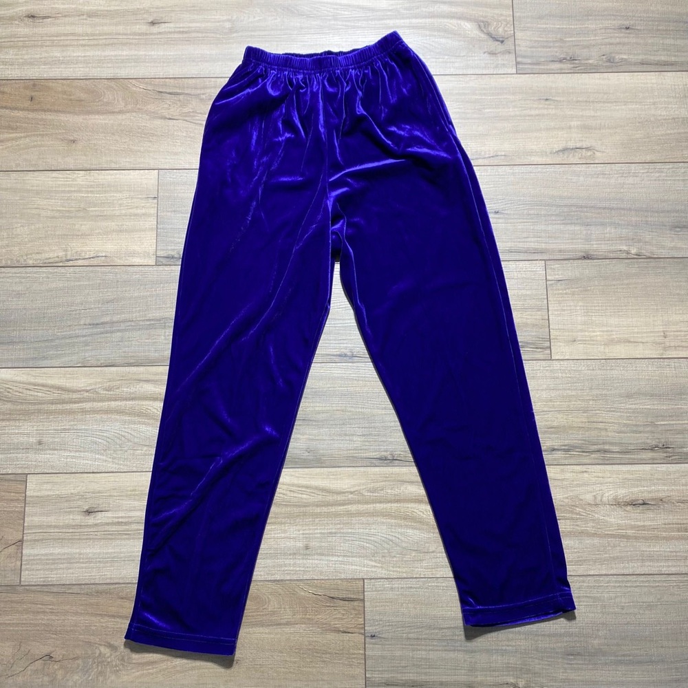 Diane Von Furstenberg Purple Velvet Pants